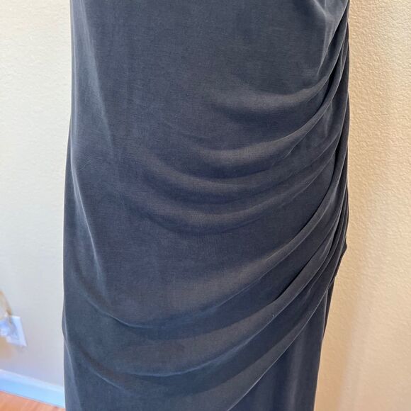 LAmade Maxi Peach Skn Blue -Gray Dress Sz.XS NWT - Picture 4 of 7